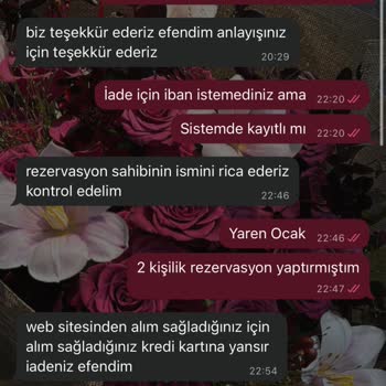 İptal Edilen Tur İçin Geri Ödeme Alınmıyor