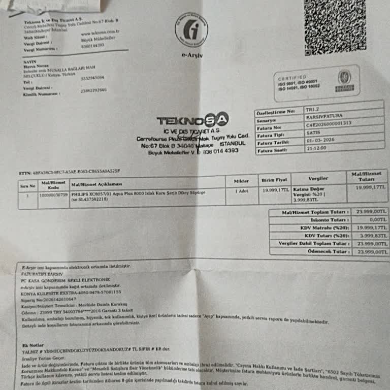 Migros 4500 TL Kampanya Hakkım Fotoğraf Nedeniyle Reddi Ve İade Reddine Şikayet