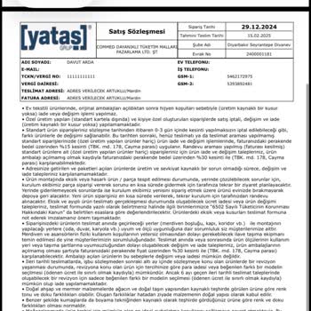 Krem Renk Koltuk Yanlış Gönderildi Ve Ücretsiz Orta Puf Teslim Edilmedi