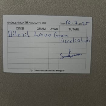 Emir Kuyumculuk Çayırova/Kocaeli Bileziklerim Hâlâ Teslim Edilmedi