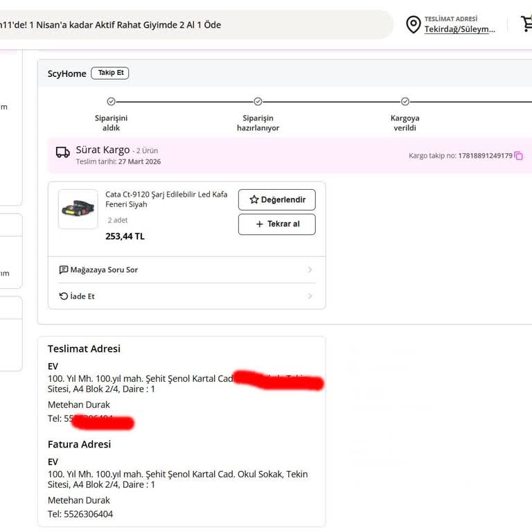 Teslim Edildi Görünen Kargo Nerede? Sürat Kargo’dan Açıklama Bekliyorum