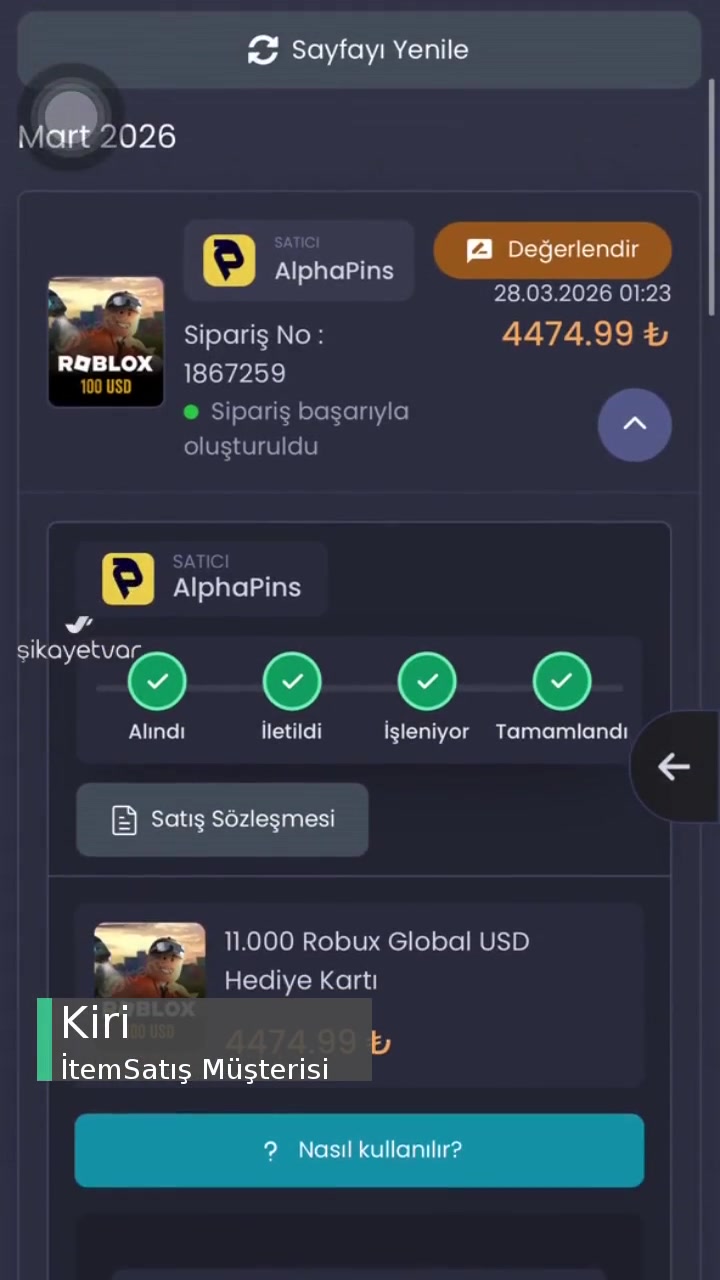 İtemsatis Aldığım Robux Kodu Gelmedi videonun kapak resmi