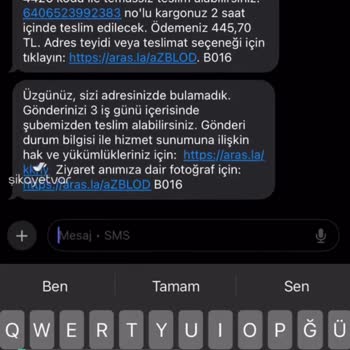 Aras Kargo Evde Olmama Rağmen Evde Bulamadık Mesajı Gönderdi