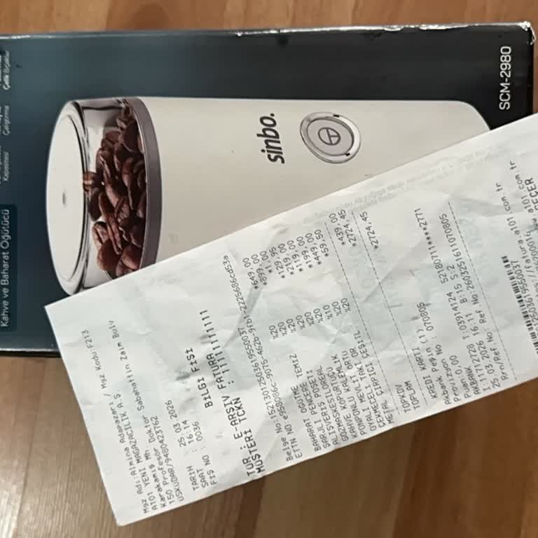 A101 Şubesinde Bozuk Öğütücü İçin İade Talebimin Reddedilmesi