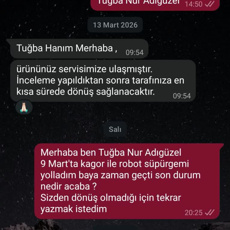 Robot Süpürge Serviste Cevapsızlık Ve Uzun Bekleme