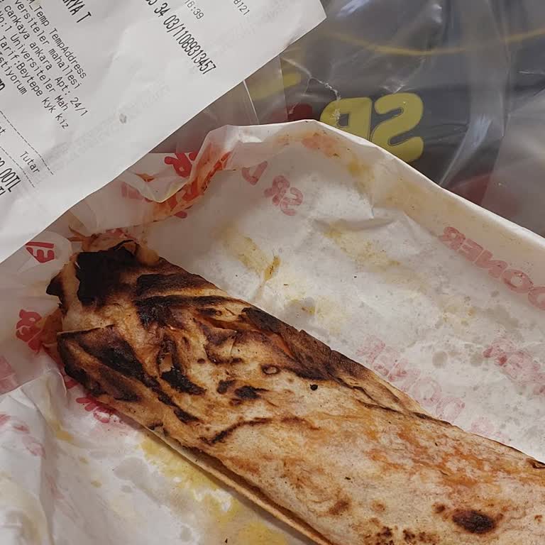 Trendyol Siparişinde Yanmış Dürüm, Tam İade Talebi