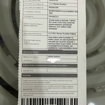 E‑Bebek Ve Direct Nexus’tan Ayıplı Termometre İçin Ücret İadesi Talebi