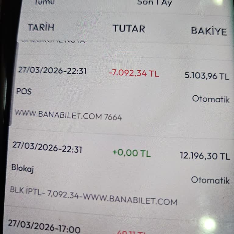 Banabilet'ten Bilet Alınamaması Ve Ücret İadesi Talebi