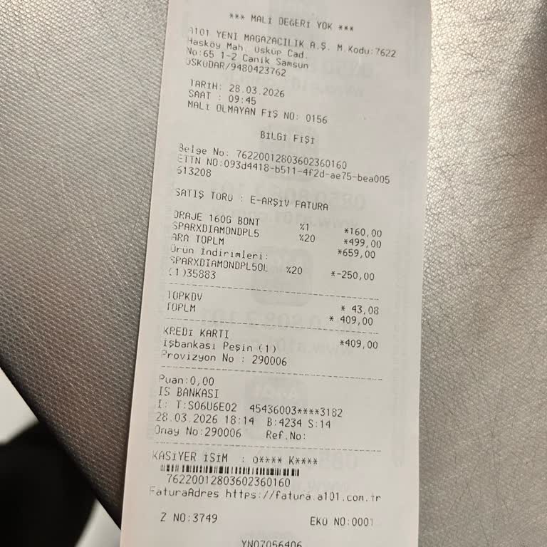 A101 Şubesinde Fiyat Etiketi Ve Kasada Ödeme Farkı İle Gecikmeli İade Mağduriyeti