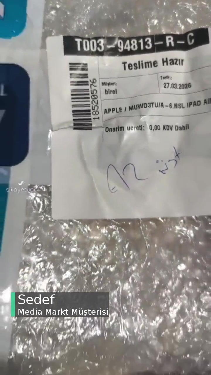 Media Markt Ürünü Başkasına Teslim Etti! videonun kapak resmi