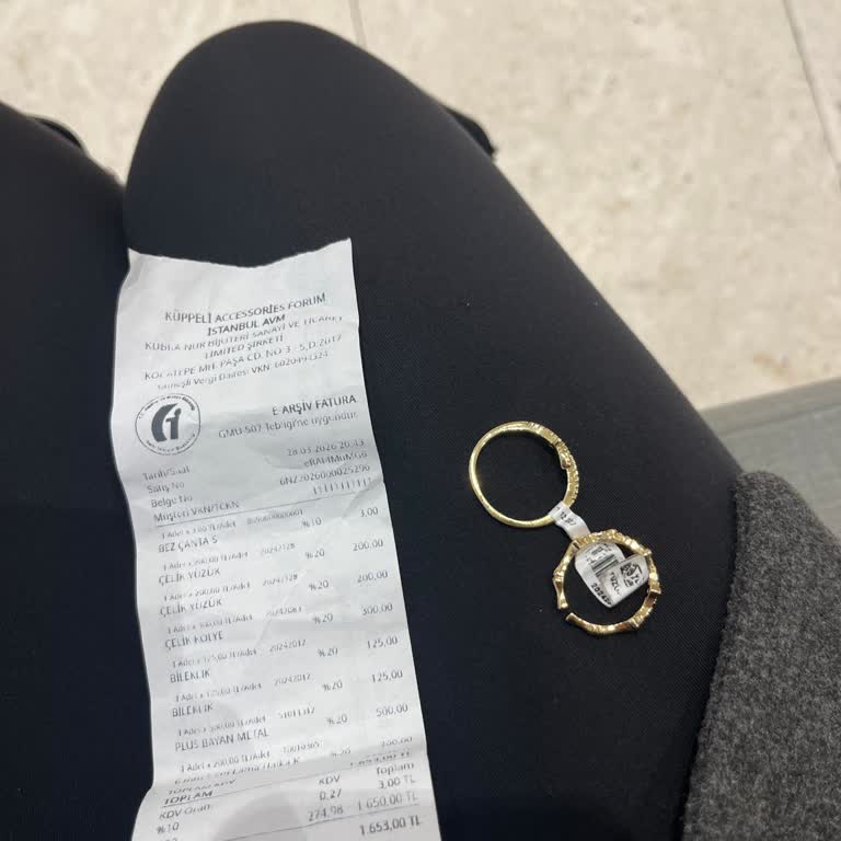 Küppeli Accessories'ta Çelik Yüzük İadesi Reddi