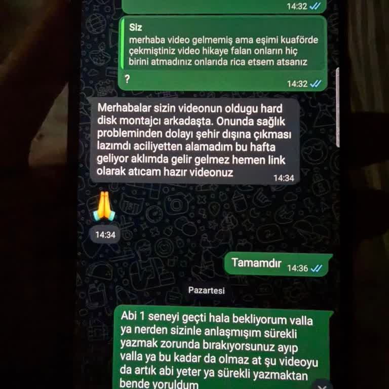 Denizim Park Fotoğrafçısının Video Teslimindeki Gecikme Ve İlgisizlik