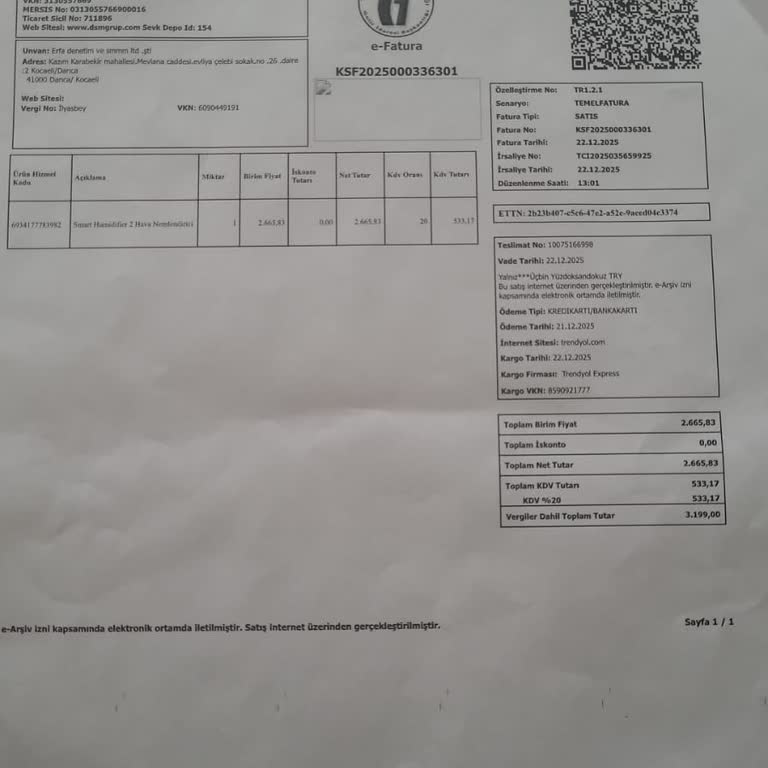 Satıcı Ve Trendyol’dan Cevap Alamayan Eksik Parçalı Nemlendirici Değişim Talebi