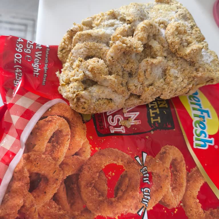 Superfresh Soğan Halkası Bozuldu Tek Parça Hamur Topu Olarak Tüketilemez