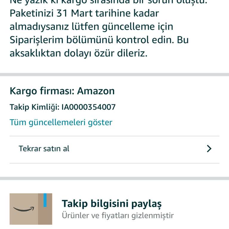 Amazon’un Acil Biberon Siparişinde Teslimat Vaadi İhlali Ve Açıklama Talebi