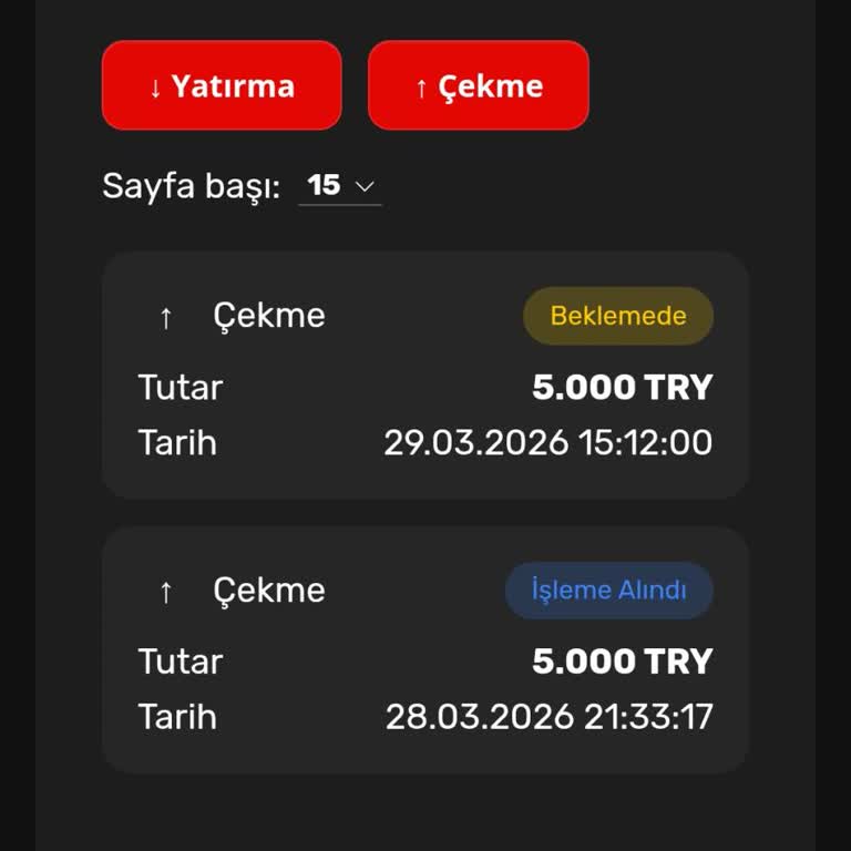 Betent 5000 TL Çekimim Onay Bekliyor Ve Destek Yanıt Vermiyor
