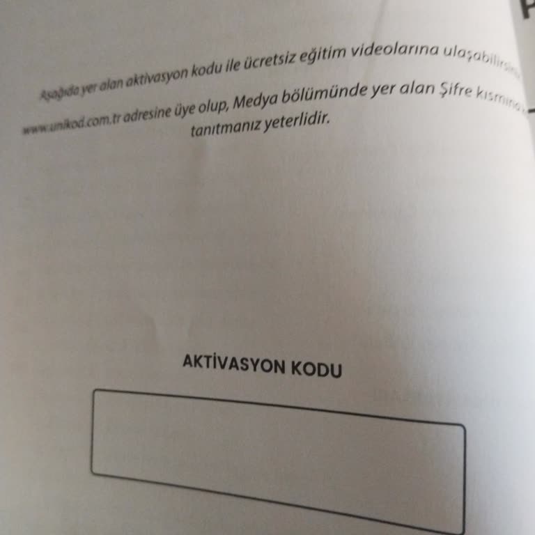 Online Eğitim İçin Boş Aktivasyon Kodu Şikayeti