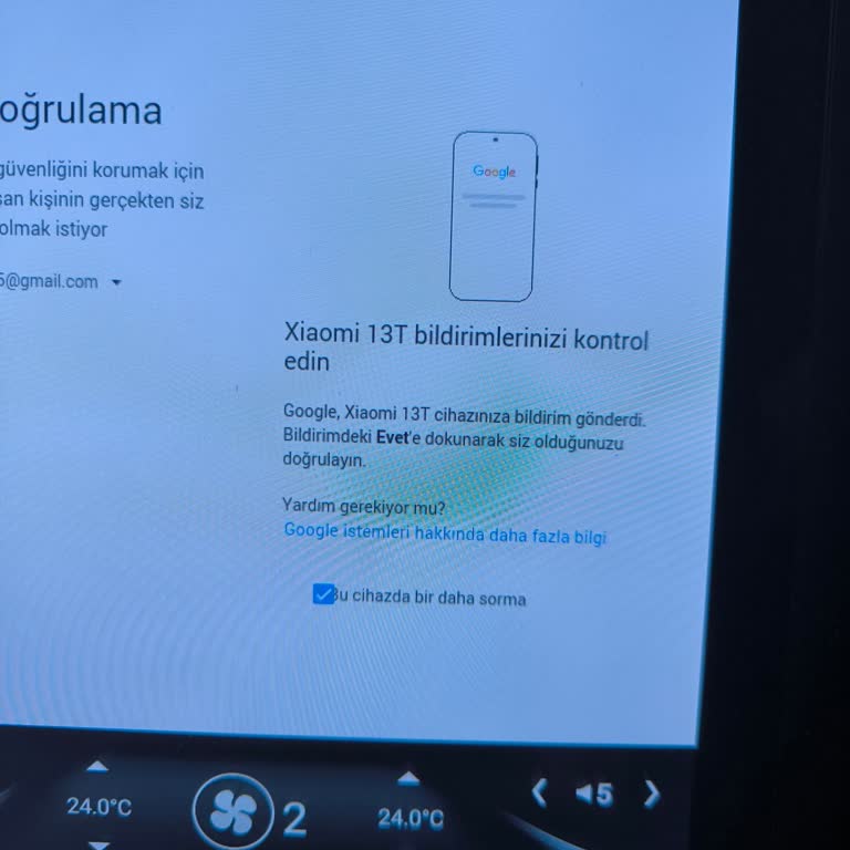2 Aşamalı Doğrulama Sorunu Nedeniyle Necvox Multimedya Cihazında Hesap Aktif Edilemiyor