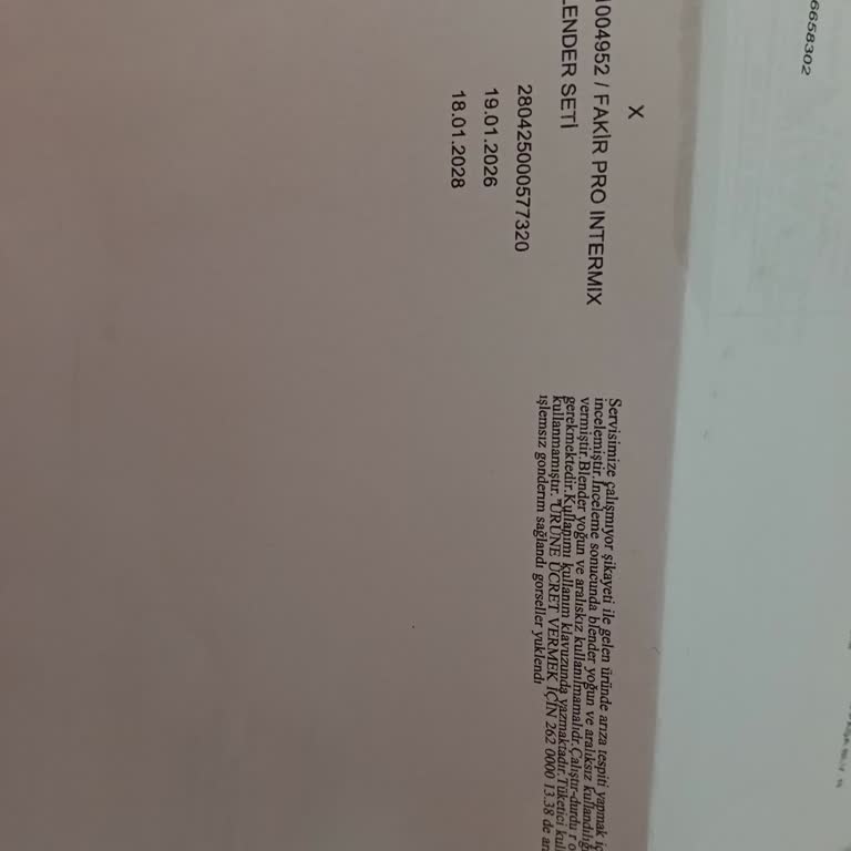 Arızalı Blender, Kullanıcı Hatası Saptanması Ve İade Talebi