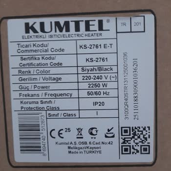 Kumtel Isıtıcıda Parça Düşmesi Ve Çalışmayan Borular