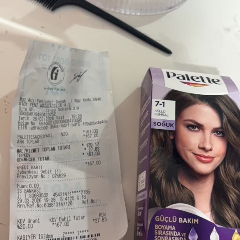 Palette 7.1 Küllü Kumral Saç Boyası Renk Vermedi, Para İadesi Talebi