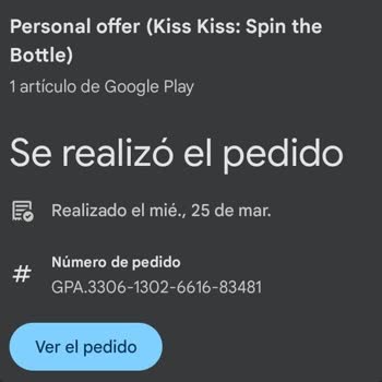 Compra de monedas no acreditada en cuenta Kiss Kiss, solicito solución