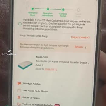 Aras Kargo İl Sınırlarında Kargo Gecikmesi