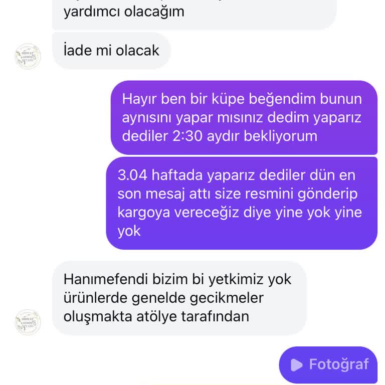 5.000 TL’lik Ödeme İadesi Ve Ürün Teslim Edilmemesi İçin Şikayet
