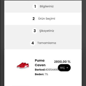 Puma Caven Ayakkabım Bir Ayda Astar Ve Taban Yırtıldı, Yanıt Bekliyorum