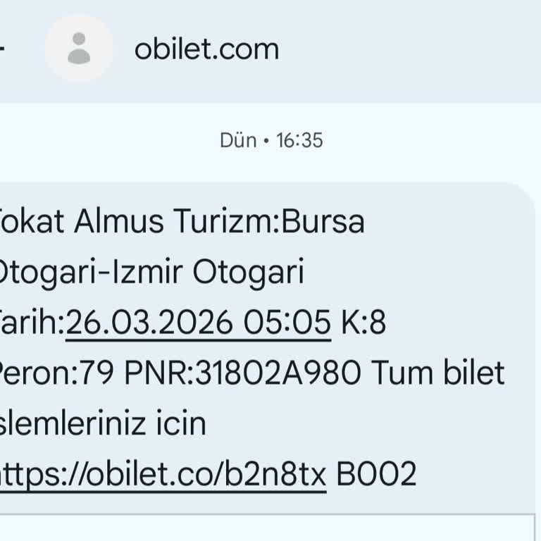 1 Saatlik Otobüs Gecikmesi İşime Yetişmemeye Neden Oldu