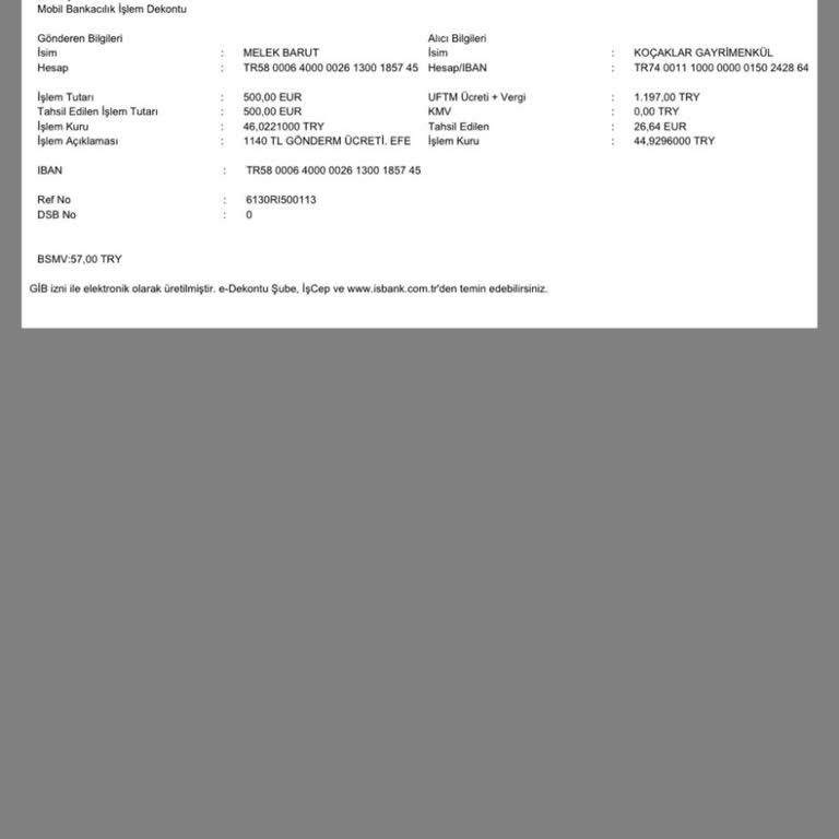 IBAN Yoluyla Gönderdiğim 500 Euro Ve Ücretin Geri Ödenmemesi İçin Yardım Talebi