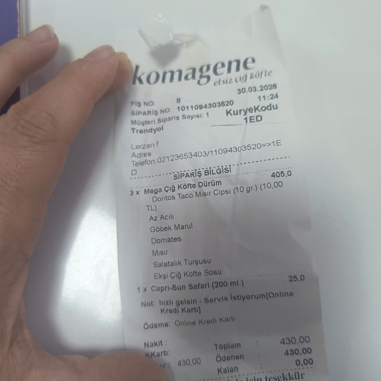 Sipariş Eksik Geldi Ve İletişim Yolları Yok