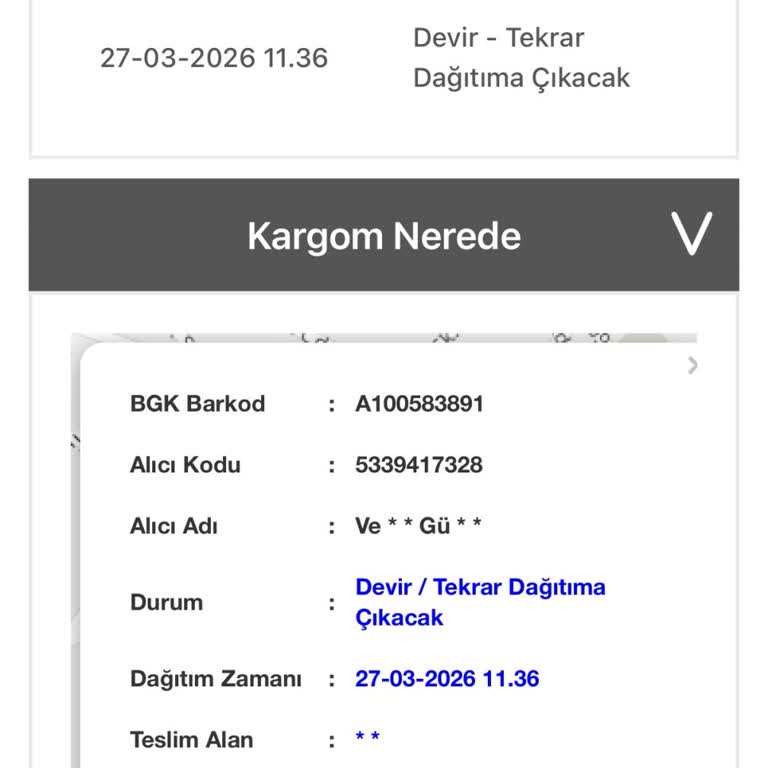 A101 Online Siparişinde Birgündekargo Teslimat Gecikmesi Ve İletişim Sorunu