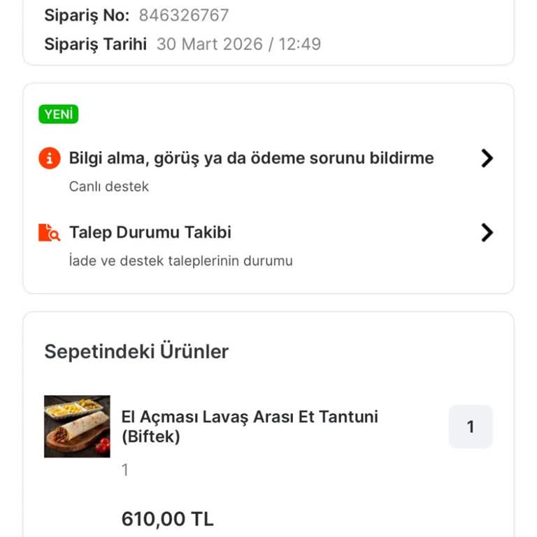 Sipariş Gecikmesi Ve İptal Talebinin Cevapsız Kalması