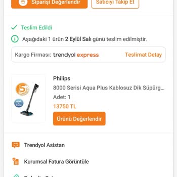 Philips 8000 Serisi Dikey Süpürge Çekim Gücünü Kaybetti Ve Eklem Parçaları Kırıldı