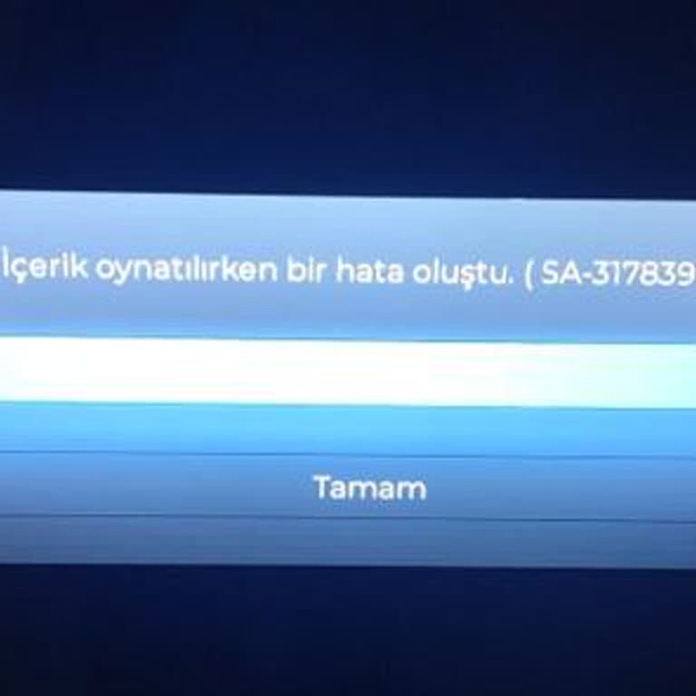 Tod TV Uygulamasında İçerik Oynatırken Hata (Sa-31783991) Çözüm İstiyorum
