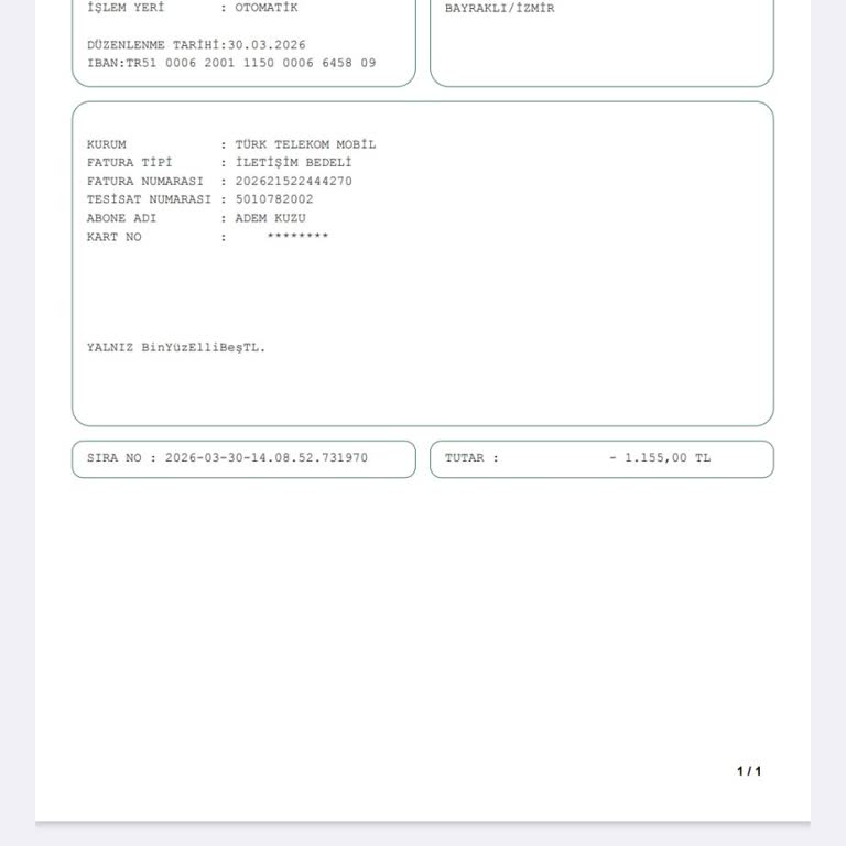 Aynı Fatura Ücreti Çifte Çekildi