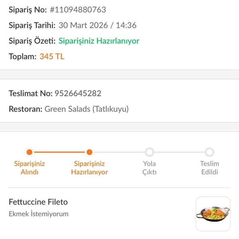 Siparişim 1,5 Saat Gecikti, İptal Edilemedi Ve Ücret İadesi Talep Ediyorum