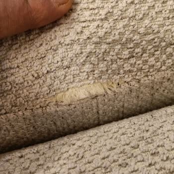 Çanakkale Kelebek Mobilya'dan Alınan L Koltuk Takımımda Dikiş Hatası