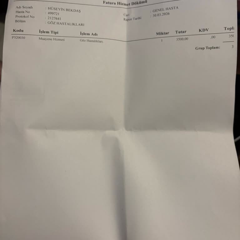 Anlaşmalı Göz Muayenesinde Yanıltıcı Tanı Ve Sigorta Reddi Nedeniyle 3.500 TL Maddi Zarar