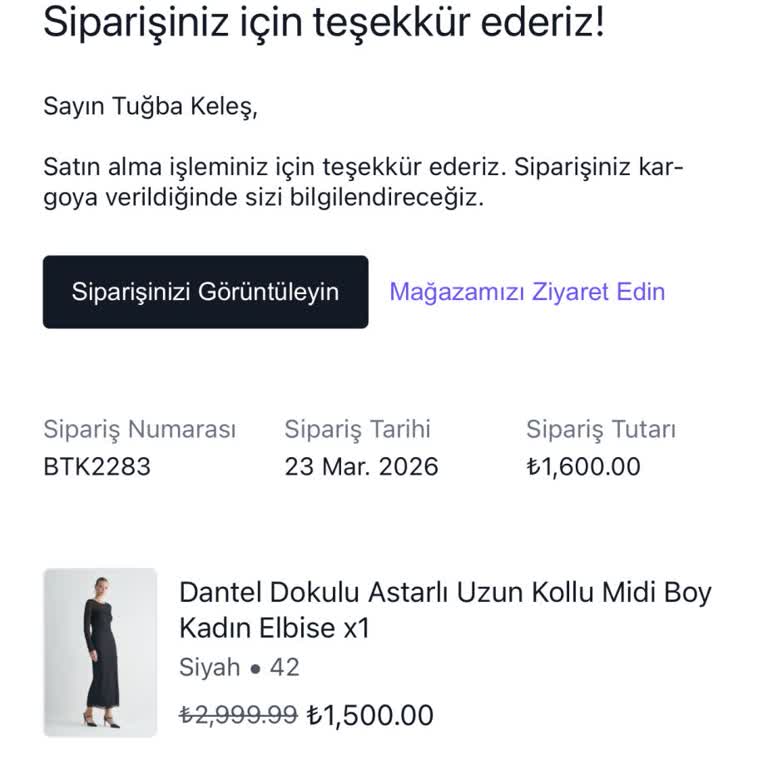 Ürün Hiç Gelmedi, Müşteri Hizmetine Ulaşılamıyor, 1600 TL İade Talebi