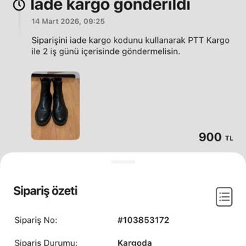 Gardrops Üzerinden Alınan Zara Botunun Kusurlu Olması Nedeniyle İade Sürecindeki Kargo Hatası