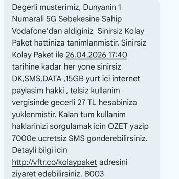 Vodafone Yanımda 500 TL Migros Money Puan Hediyesi Verilmedi Ve Destek Yok
