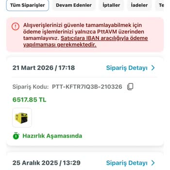 Epttavm Kargo Gecikmesi Ve Satıcı İletişimsizliği Nedeniyle Sipariş İptali Ve İade Talebi