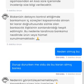 Açıklama Olmadan Tüm Hesapların Bloke Edilmesi Ve Kredi Notuna Risk
