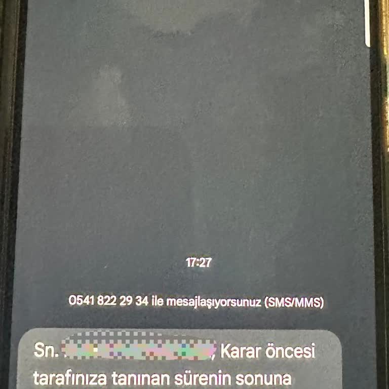 Bilinmeyen Numaradan Gelen Yanıltıcı Hukuki SMS Ve Kişisel Veri İhlali