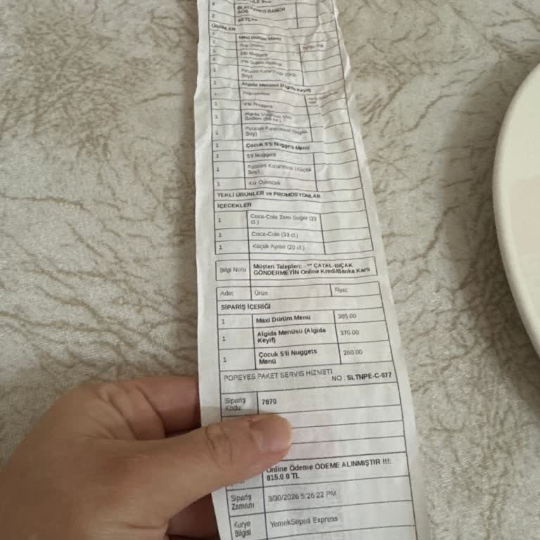 Eksik Gönderilen Menüler İçin İade Talebi Ve Destek Ulaşılamaması