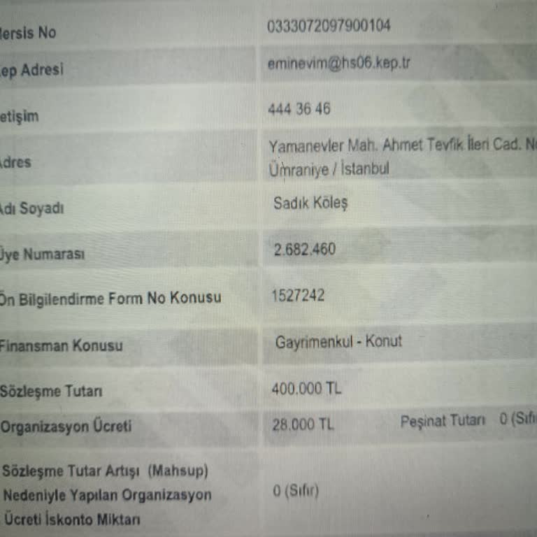 Eminevim Uşak Şubesinde Cayma Hakkını Kullanmasına Rağmen Dosya Masrafı İade Edilmiyor
