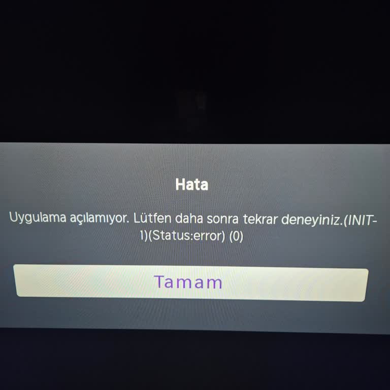 Bein Connect'te 'İnit1 Status Error' Hatası Nedeniyle Yayına Erişilemiyor