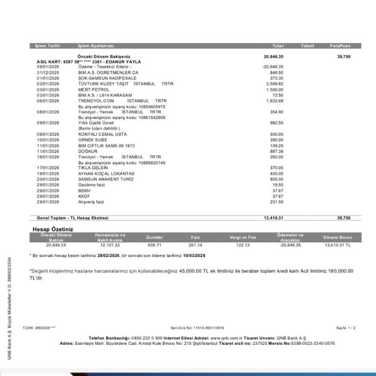 Yüksek Yıllık Kart Ücreti İadesi Talebi